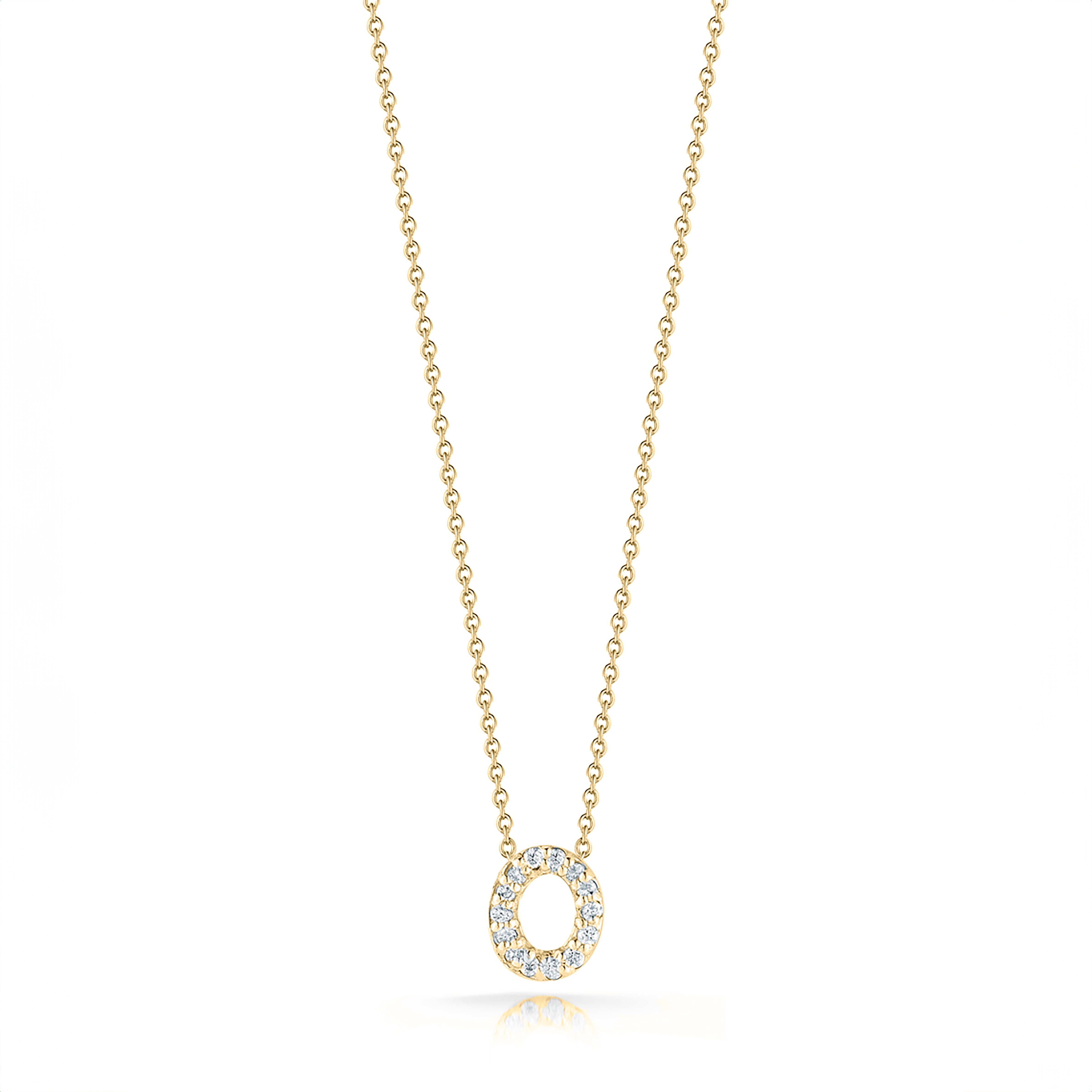 Roberto Coin 18k Yellow Gold Tiny Treasures Diamond Necklace
