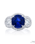 Jb Star Platinum, Sapphire, And Diamond Ring