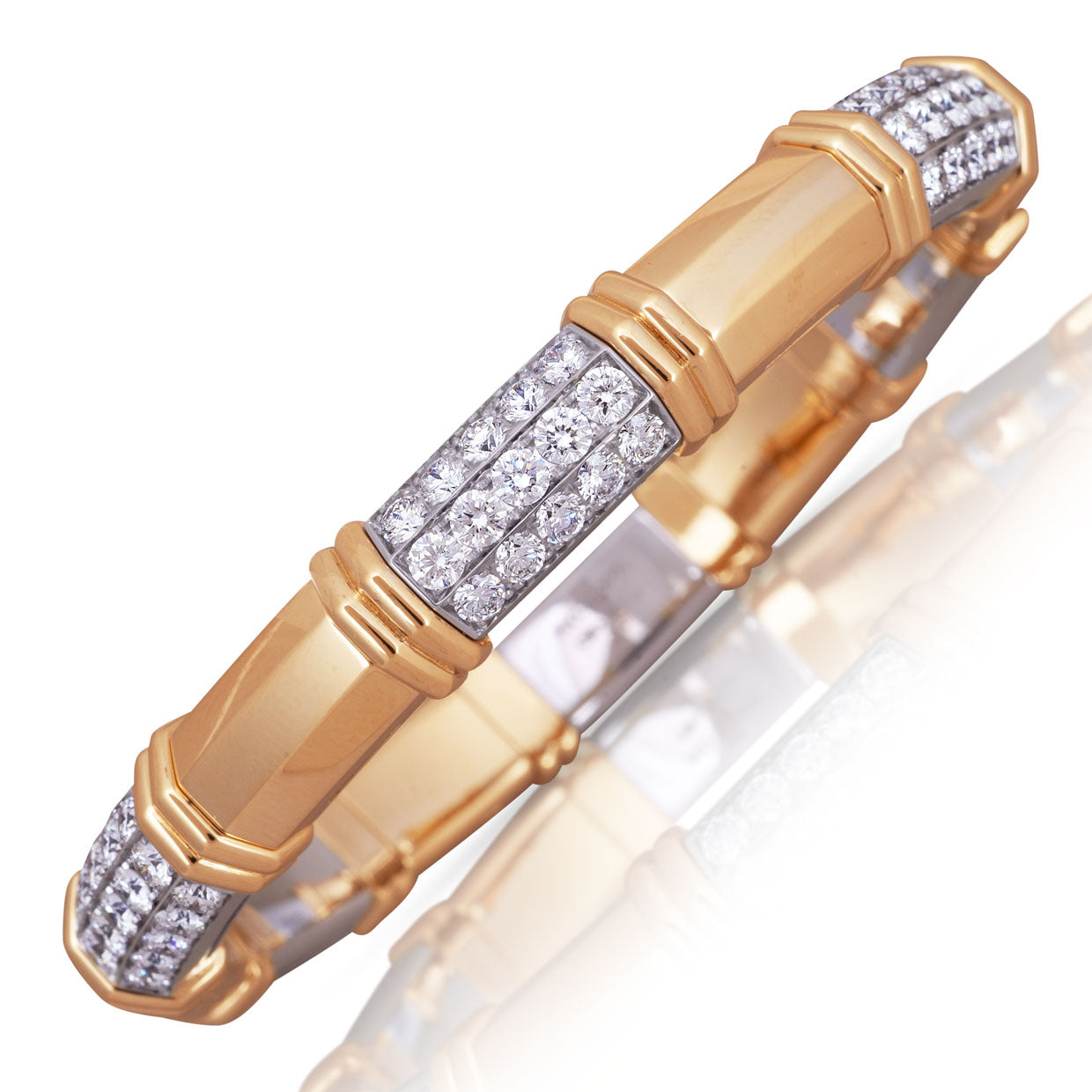 Picchiotti 18k White & Yellow Gold Gold Accent Diamond Bracelet