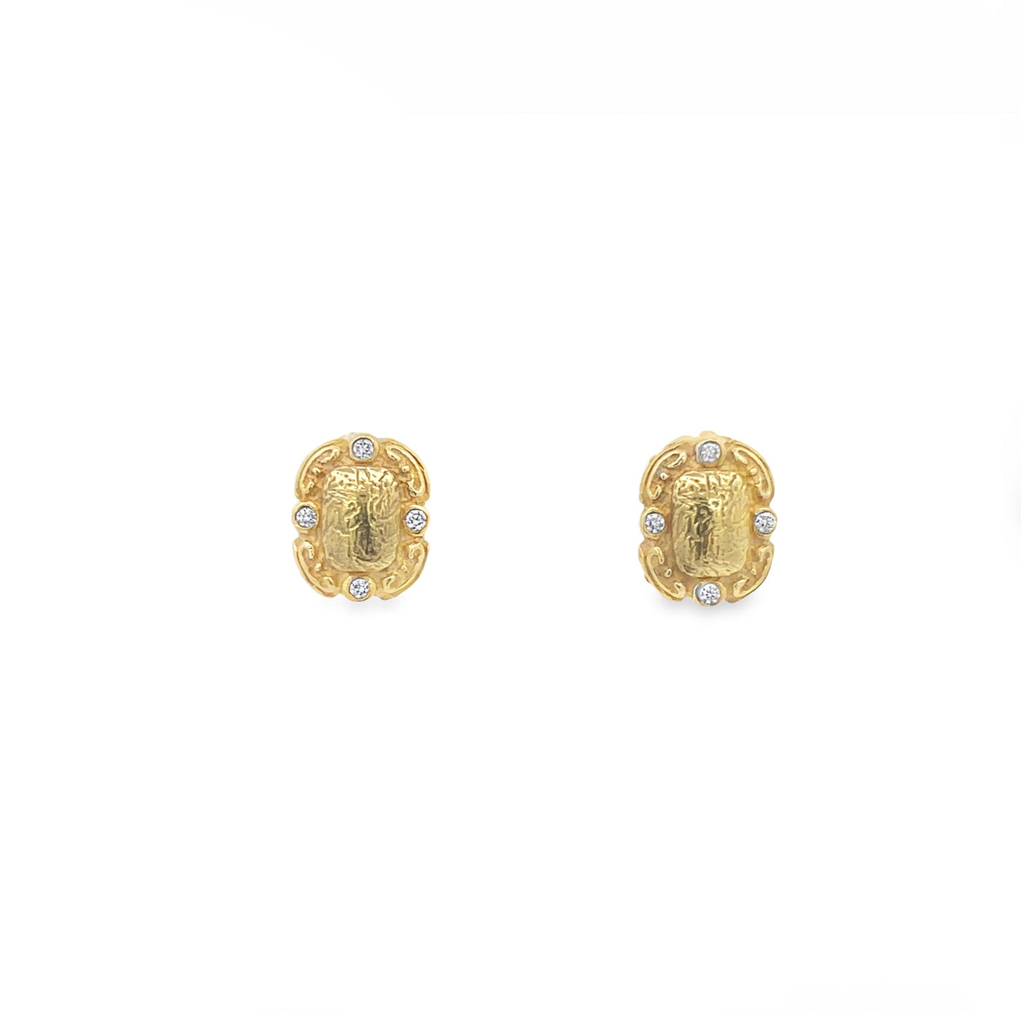 Estate 18k Yellow Gold Estate Earrings Brown Company Jewelers