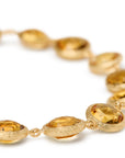 Bezel Set Yellow Quartz Bracelet