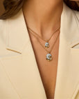 Diamond Duet Pendant Necklace, 0.99ctw