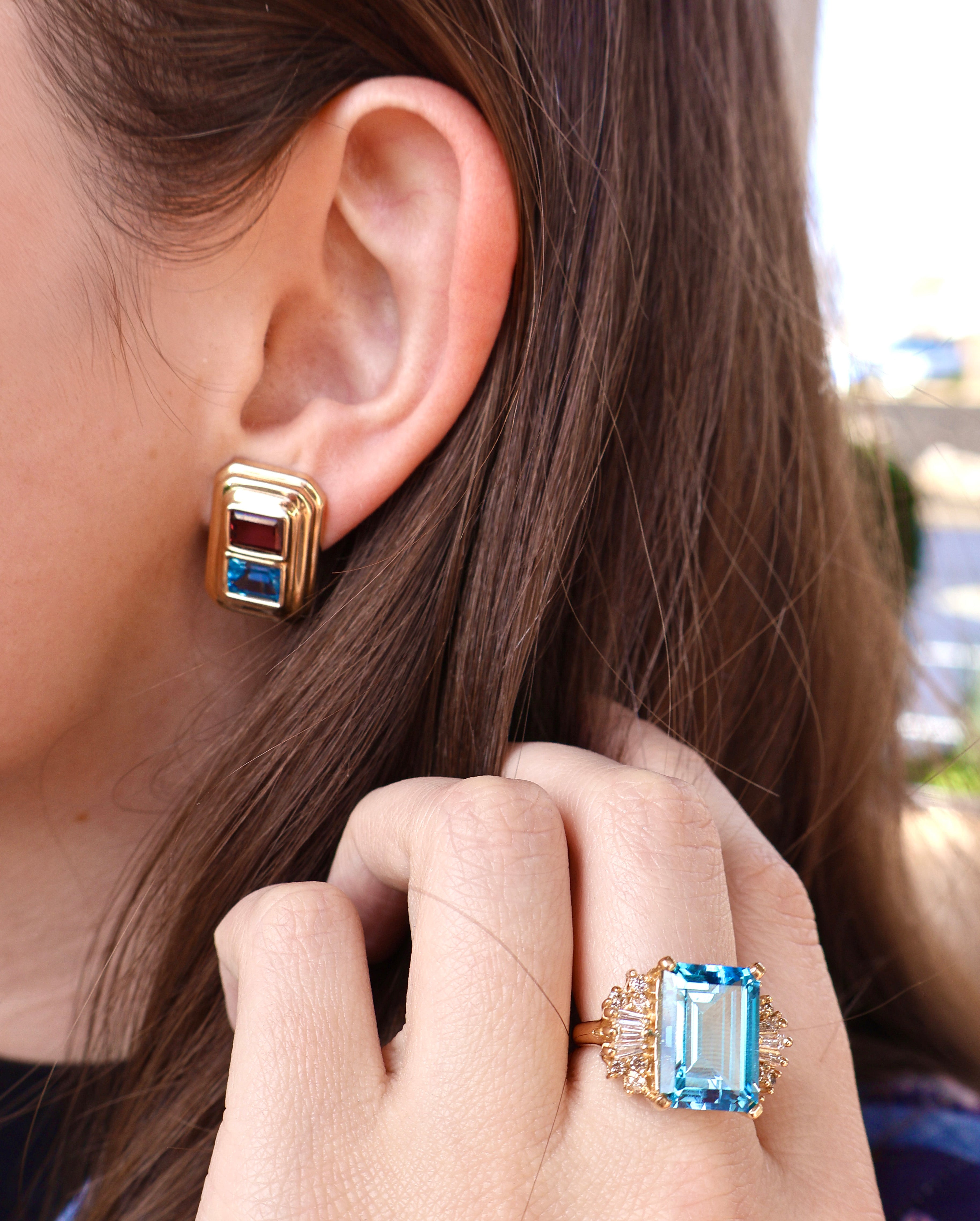 Estate 14k Yellow Gold Earrings