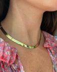 Estate 14k Yellow Gold Omega Necklace