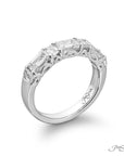 Jb Star Platinum Emerald Cut Diamond Band