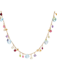 18k Yellow Gold Paradise Mixed Gemstone Necklace