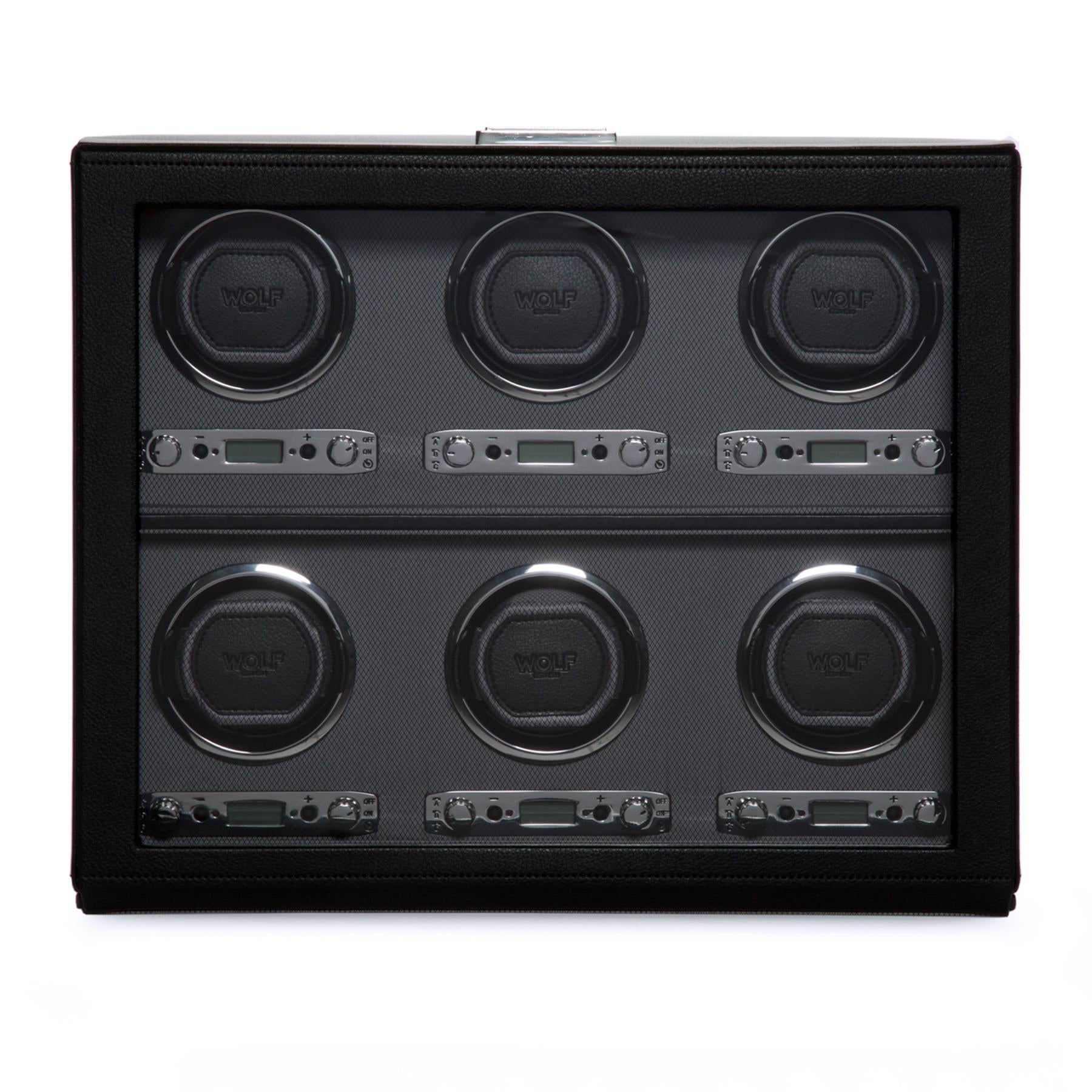 Black 6 Piece Watch Winder
