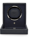 Navy Single Watch Winder With Cover
