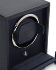 Navy Single Watch Winder With Cover