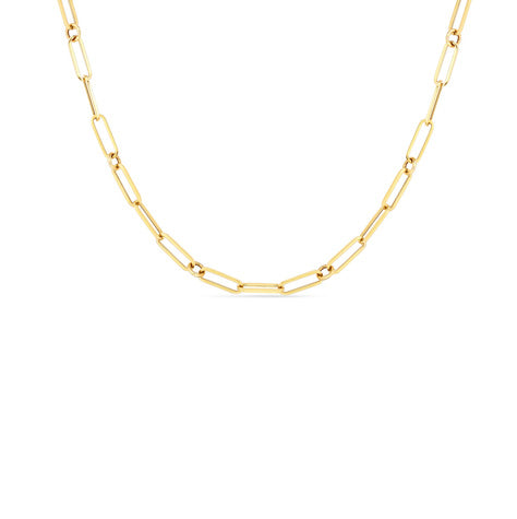Roberto Coin 18k Yellow Gold Paperclip Necklace