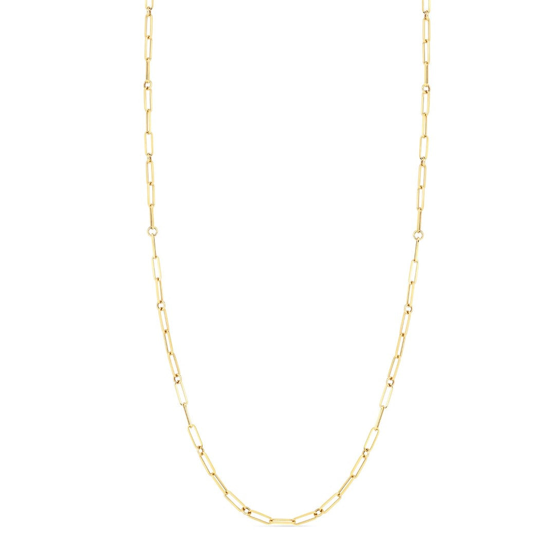 Roberto Coin 18k Yellow Gold Paperclip Necklace