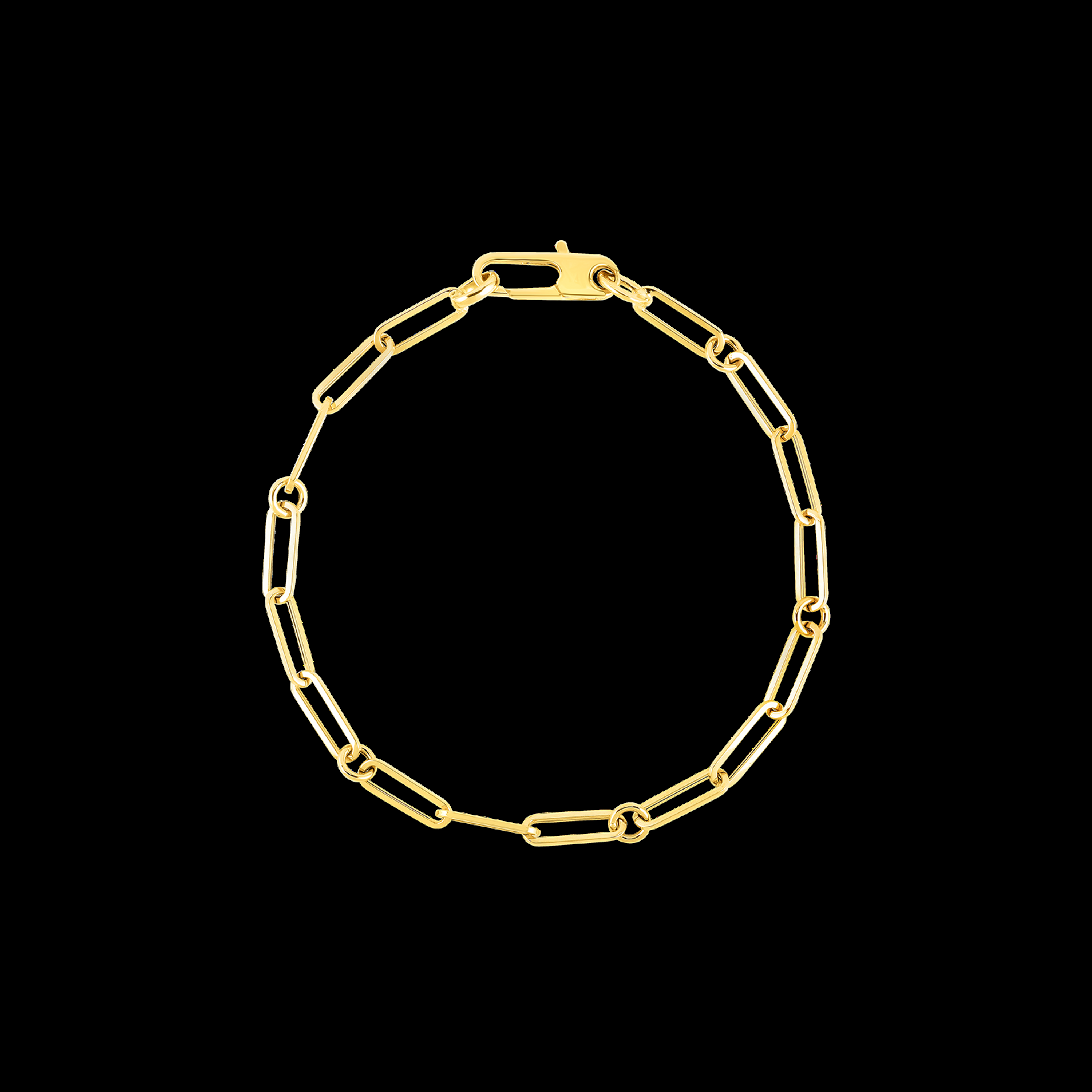 Roberto Coin 18k Yellow Gold Paperclip Bracelet