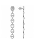 18k White Gold 2.25ctw Diamond Drop Earrings