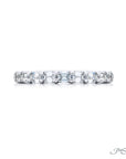 Jb Star Platinum Emerald Cut Diamond Band