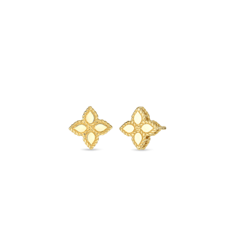 Roberto Coin 18k Yellow Gold Princess Flower Earrings