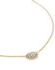 Pave Diamond Pendant Necklace, 0.22ctw