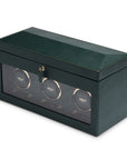 Wolf British Racing Triple Watch Winder With Storage