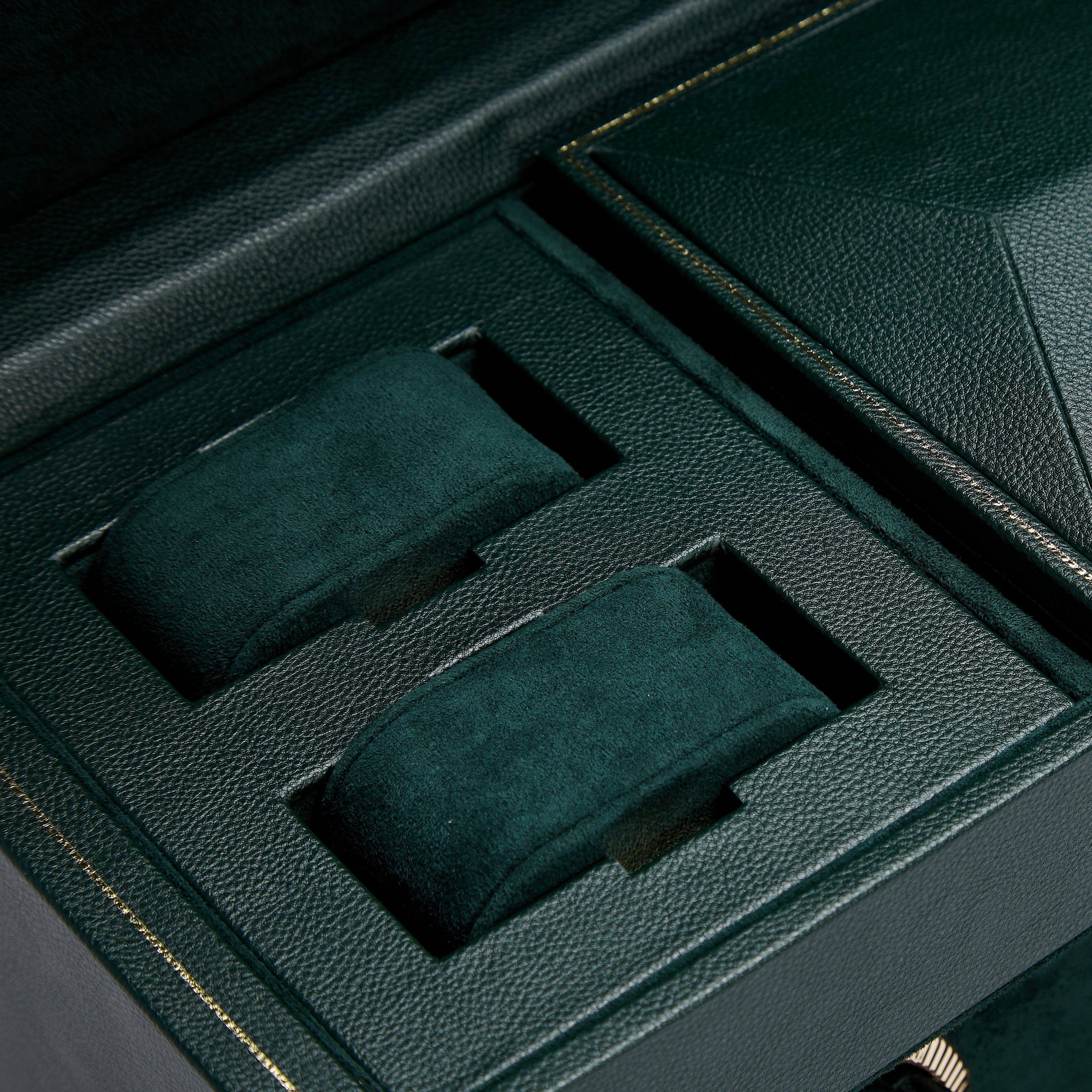Wolf British Racing Triple Watch Winder With Storage