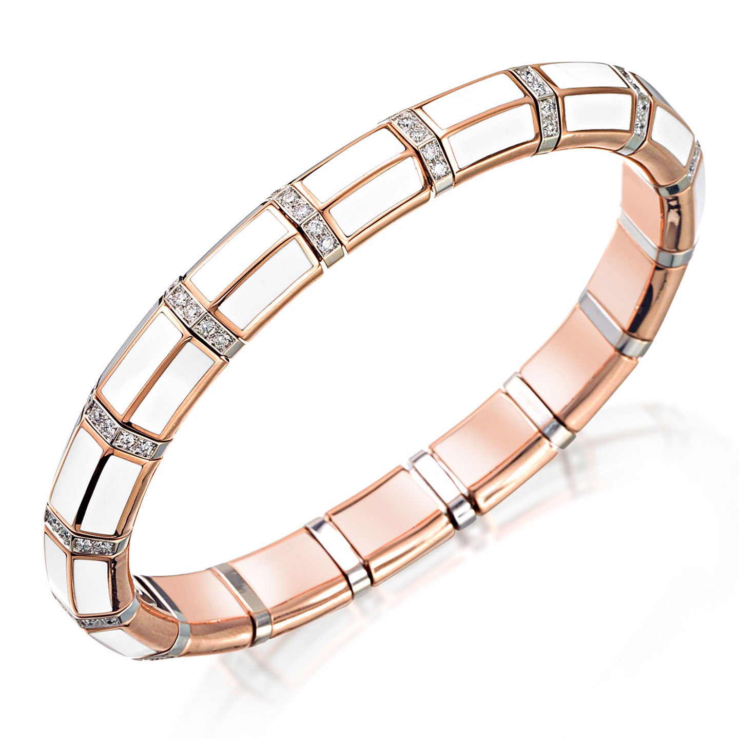 Picchiotti 18k White & Yellow Gold Fashion Gems Diamond Bracelet