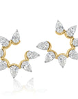 Phillips House 18k Yellow Gold One Of One Diamond Earrings