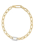 Roberto Coin 18k Yellow and White Gold Diamond Chain Bracelet