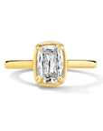 Faux Bezel Set Cushion Diamond Ring, 1.01ct