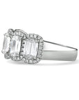 Henri Daussi 18k White Gold Diamond Band