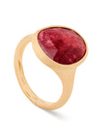 Marco Bicego 18k Yellow Gold And Thulite Lunaria Ring