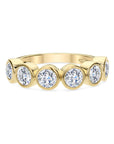 Brown & Co. 18k Yellow Gold Bezel-Set Diamond Band 0.90 Cts
