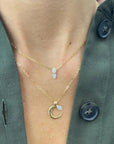 Phillips House 18k Yellow Gold One Of One Diamond Necklace