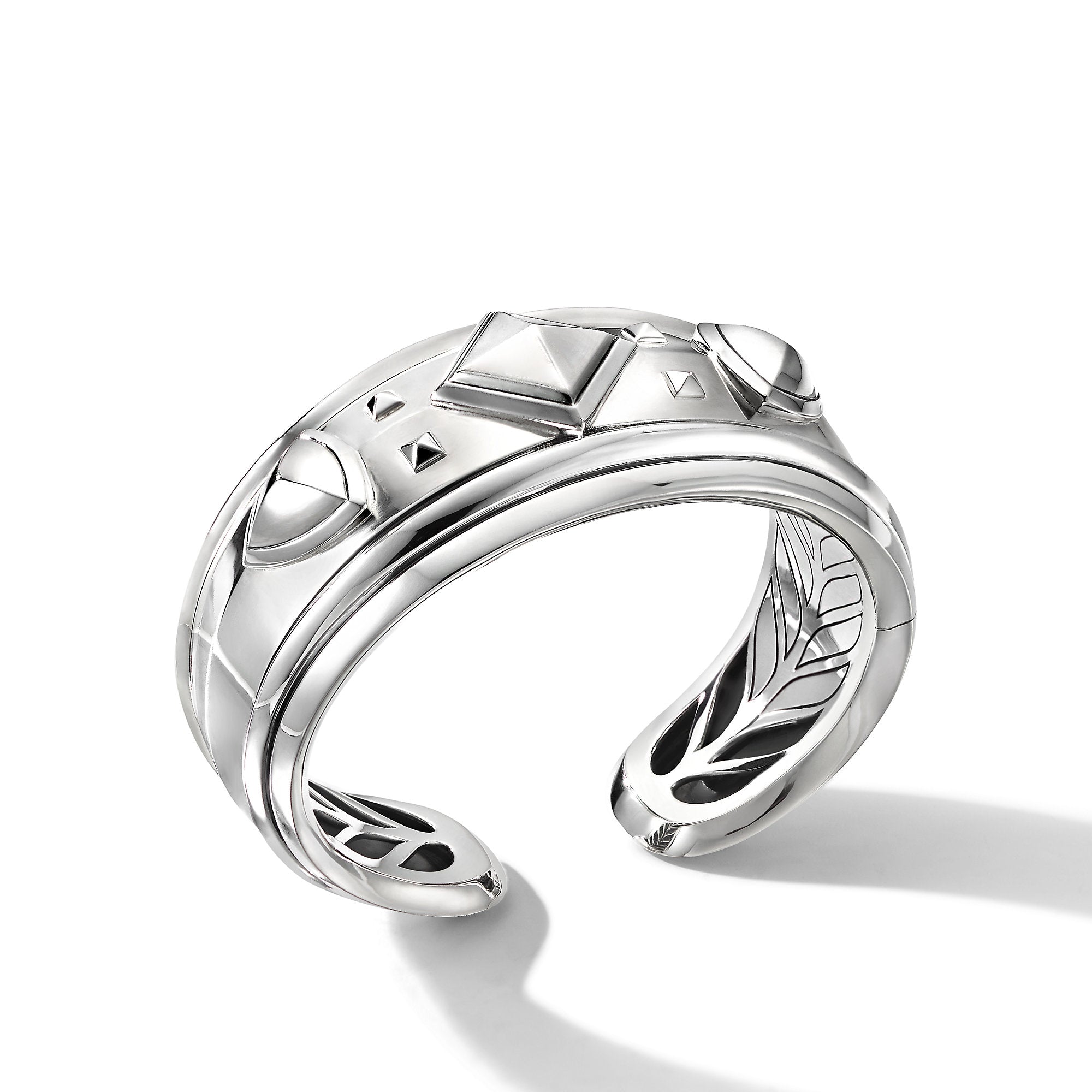 David Yurman 32mm Bold Modern Renaiss Cuff Brac Sil