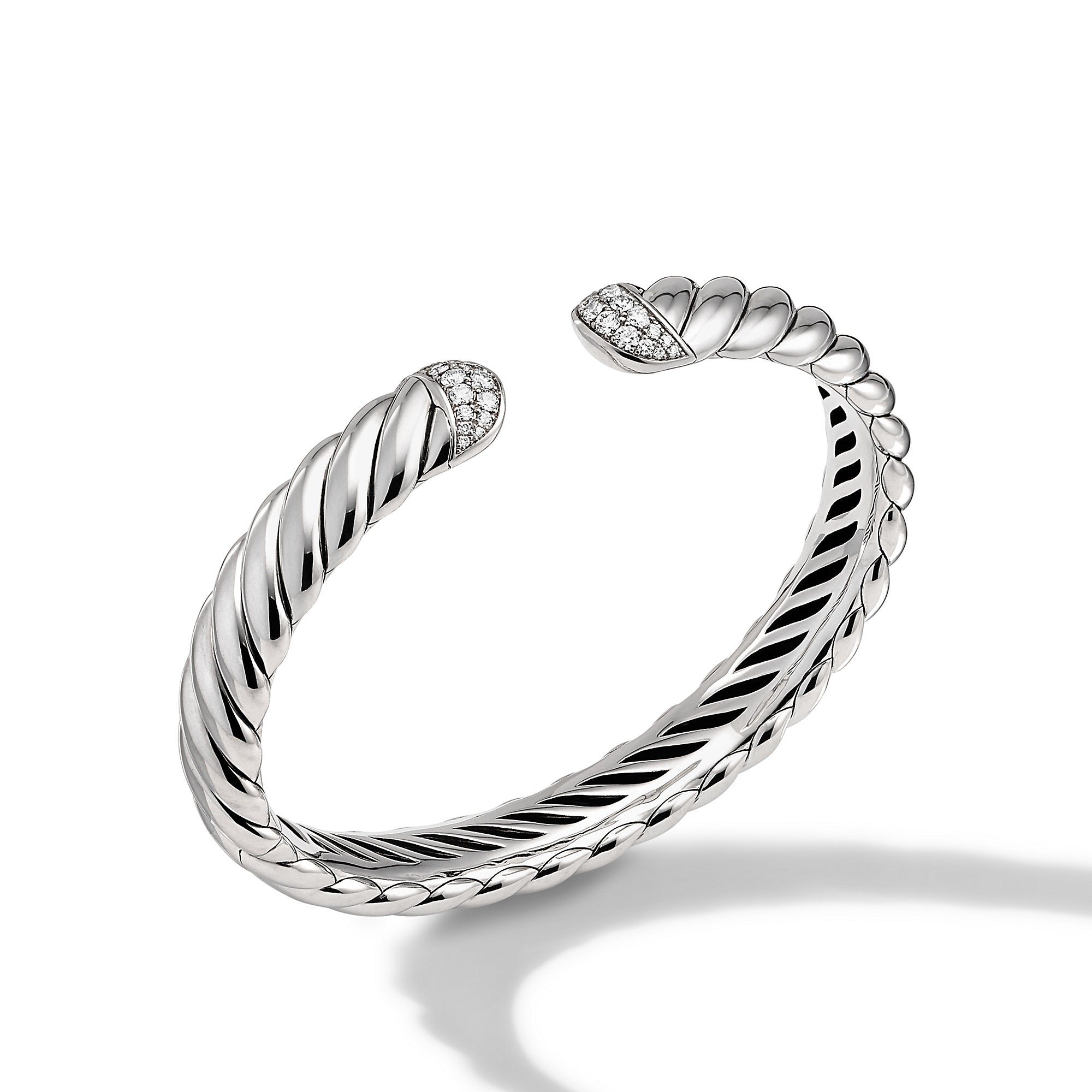 David Yurman 10mm Sculpted Cable Cuff Bracelet Di Sil