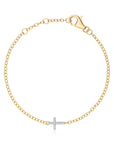Phillips House 14k Yellow Gold Affair Cross Chain Bracelet