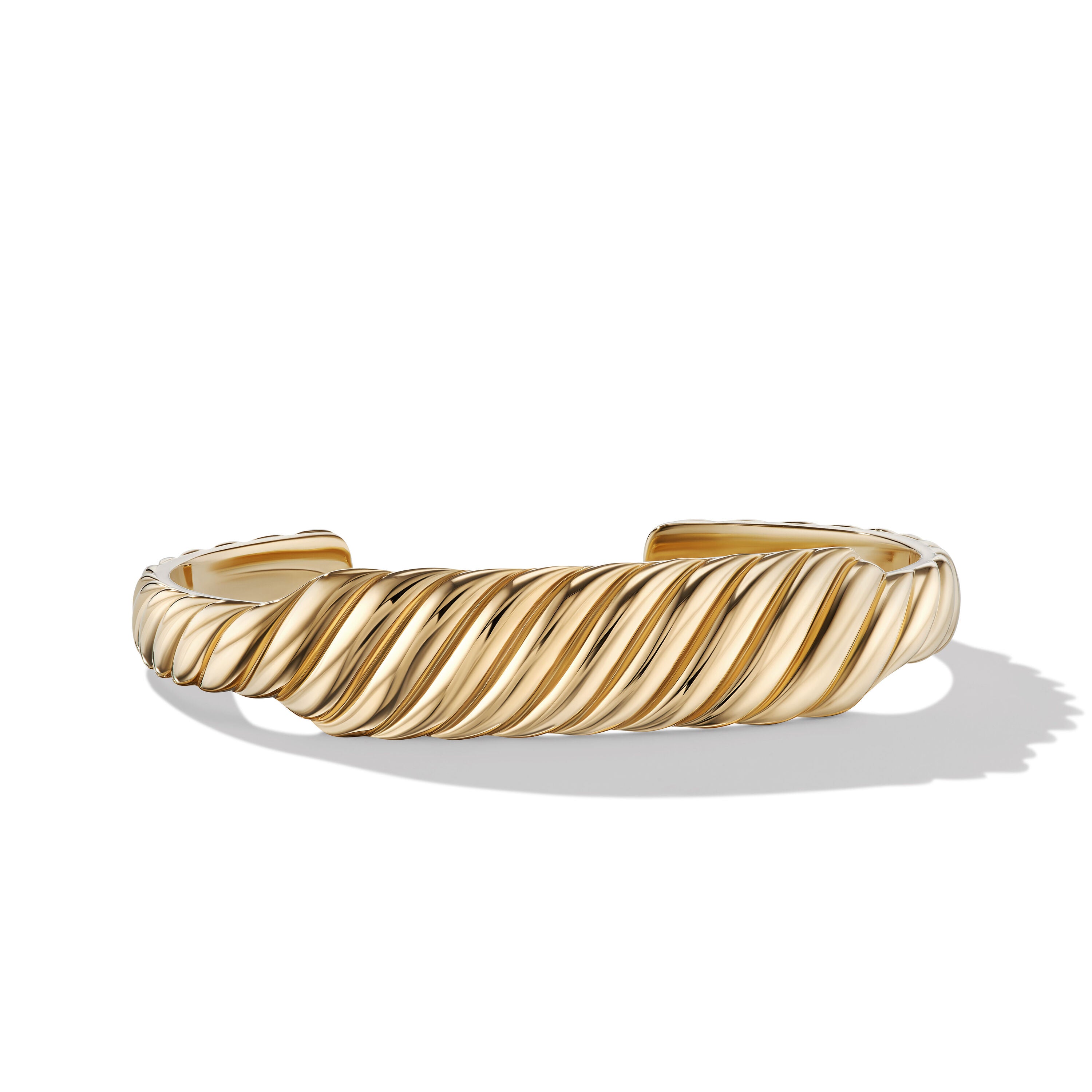 David Yurman 13mm Sculpted Cable Contour Brac 18k