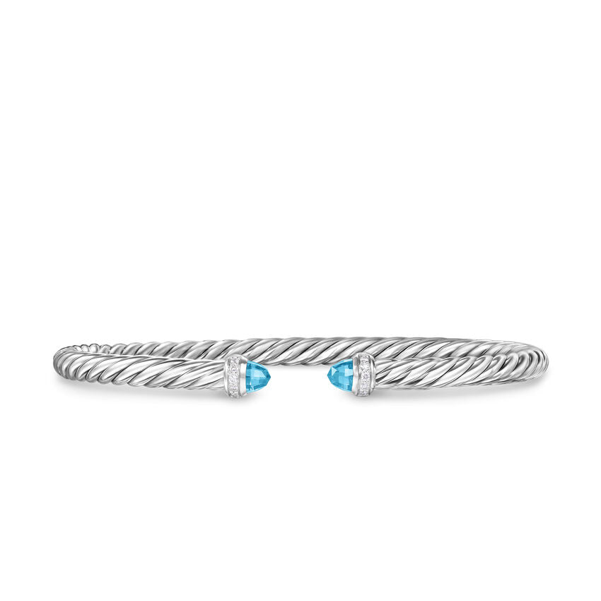 David Yurman 4mm Cable Flex Bracelet Bt Di Sil