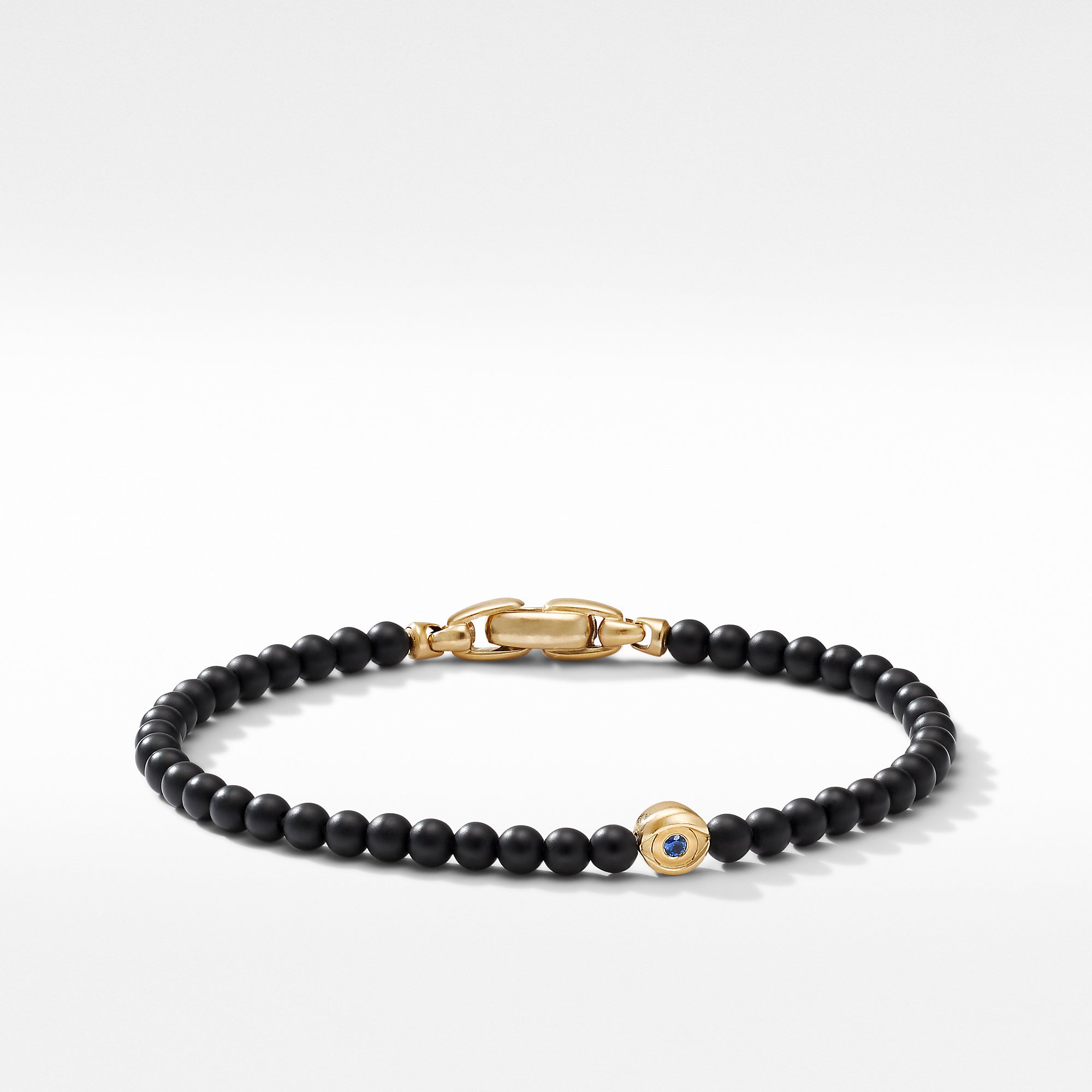 David Yurman 4mm Evil Eye Spirit'l Bd Brac Bo Sa 18k