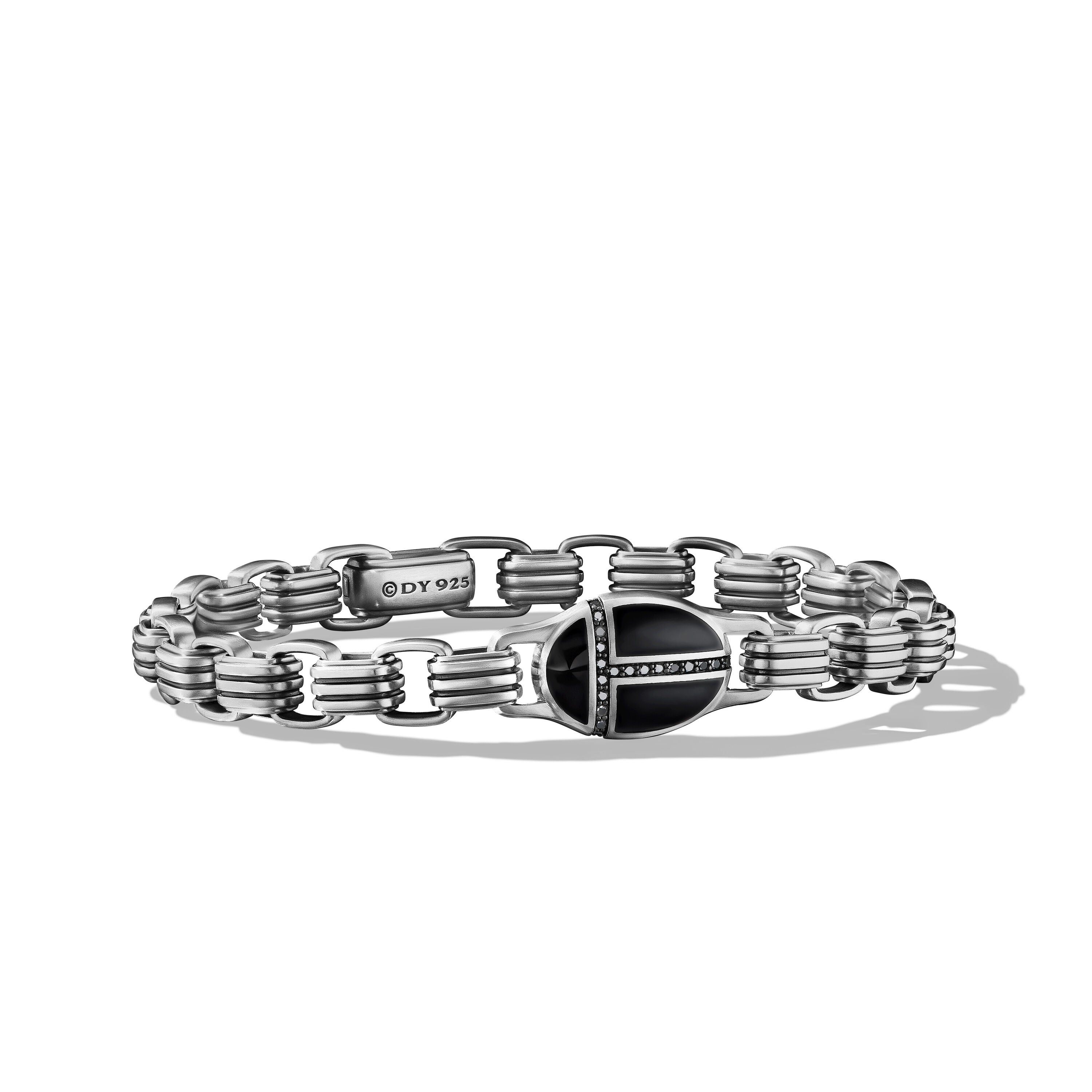 David Yurman 7.5mm Cairo Linked Bracelet Bo Bd Sil