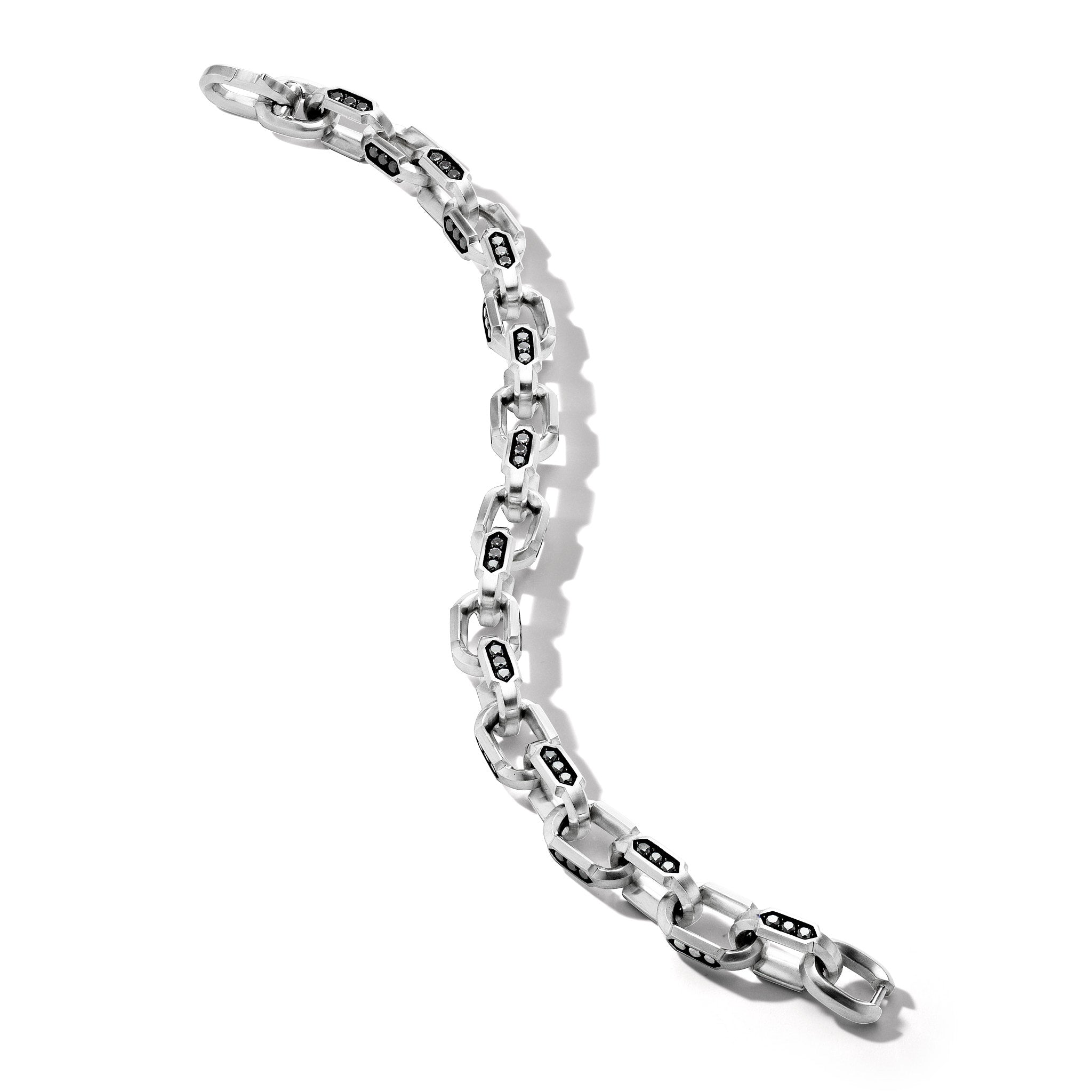 David Yurman 9.5mm Faceted Chain Bracelet Bd Sil