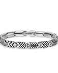 David Yurman Chevron Link Bracelet In Sterling Silver, 7.6mm
