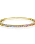 Penny Preville 18k Yellow Gold Diamond Bangle