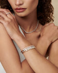 Penny Preville 18k White Gold Stardust Diamond Bangle