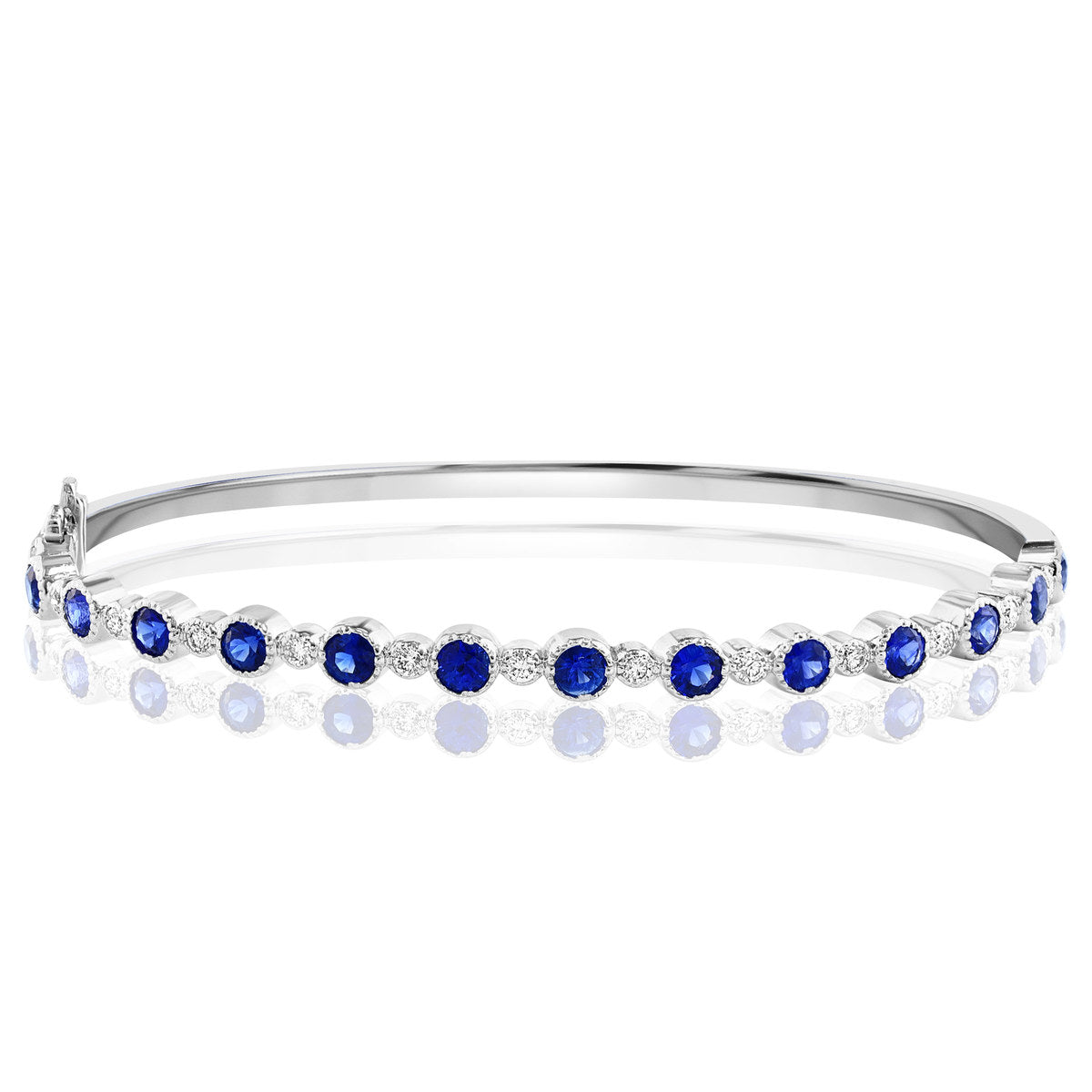 Brown & Co. 18k White Gold Sapphire & Diamond Bracelet