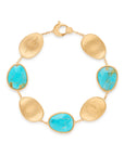 Marco Bicego 18k Yellow Gold And Turquoise Lunaria Bracelet
