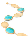 Marco Bicego 18k Yellow Gold And Turquoise Lunaria Bracelet