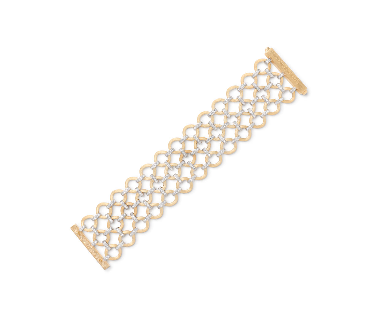 Marco Bicego 18k Yellow And White Gold And Diamond Jaipur Bracelet