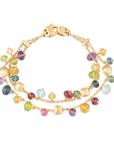 Marco Bicego 18k Yellow Gold Africa Colored Gemstone Bracelet