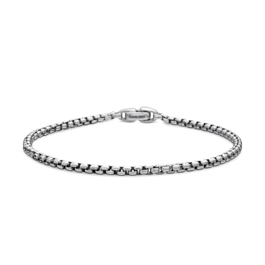 David Yurman Box Chain Bracelet In Sterling Silver, 2.7mm