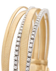 Marco Bicego 18k White & Yellow Gold Masai Diamond Bracelet