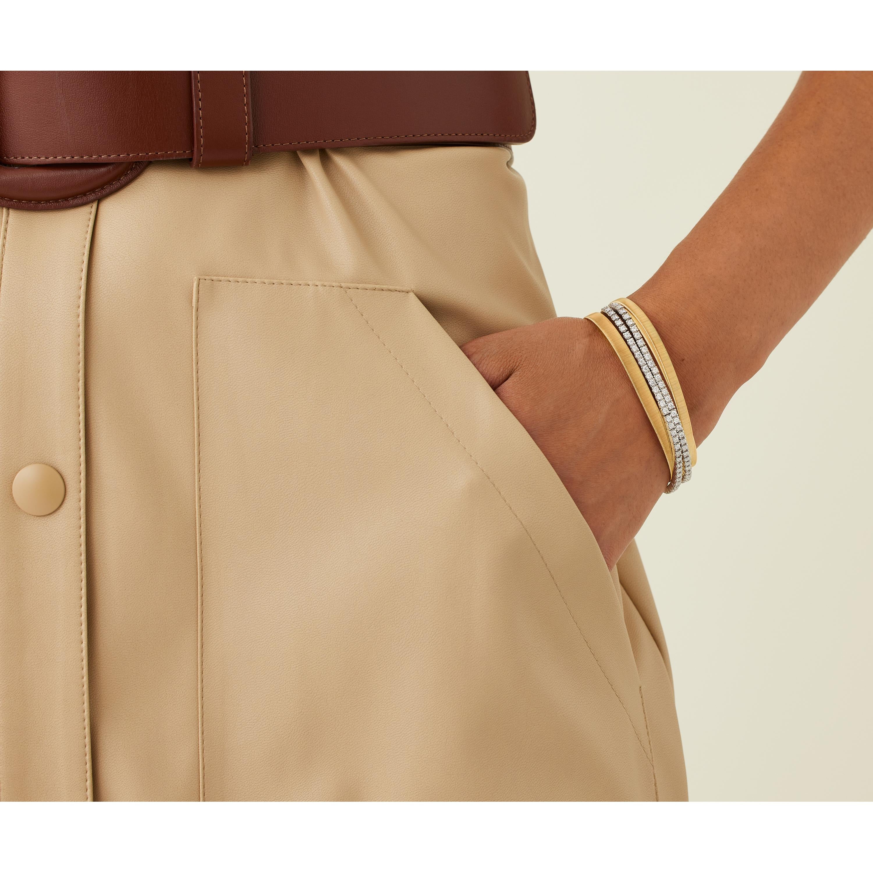 Marco Bicego 18k White & Yellow Gold Masai Diamond Bracelet