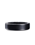 Streamline® Band Ring In Black Titanium, 6mm